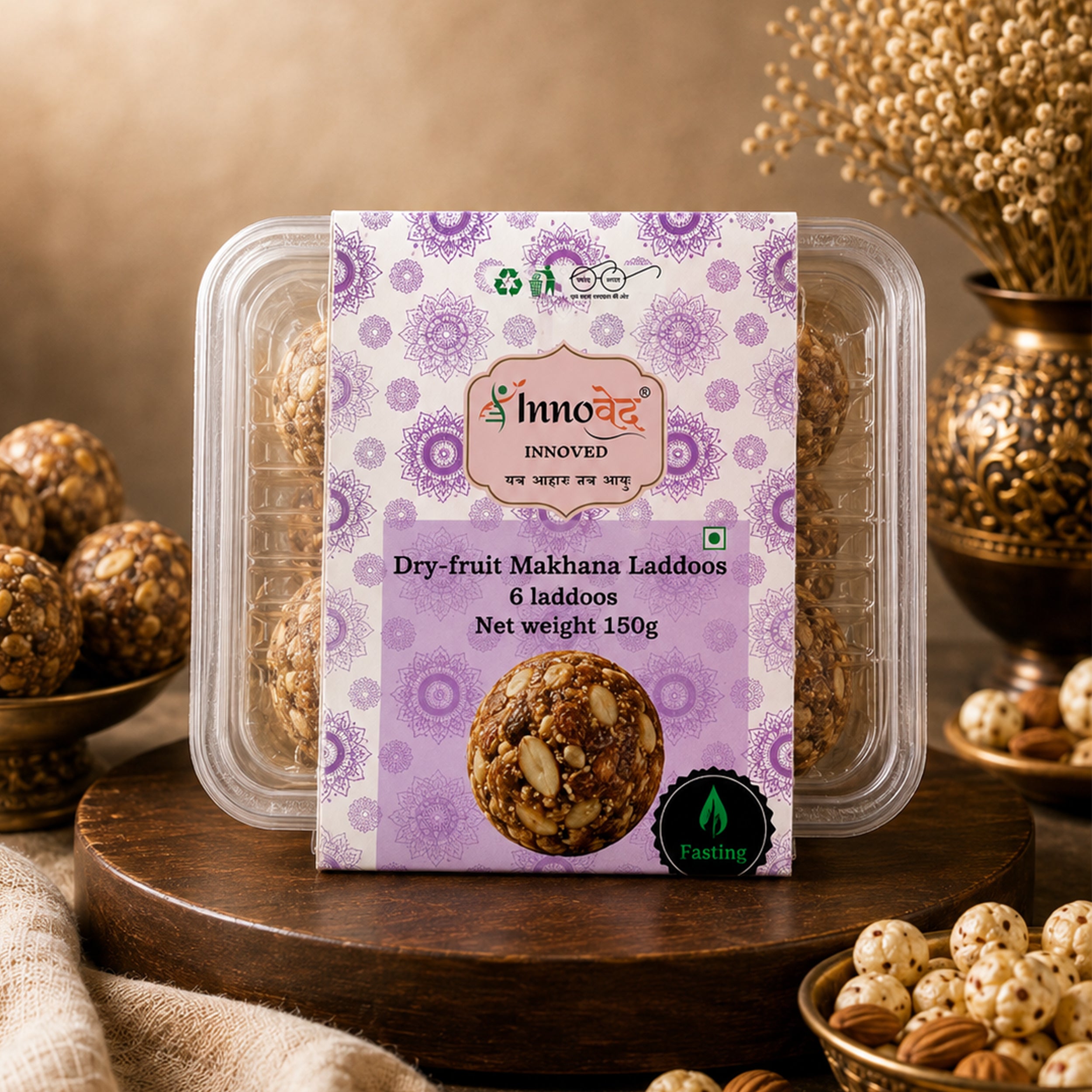 Dry Fruit Makhana Laddoo | Immunity | Zinc