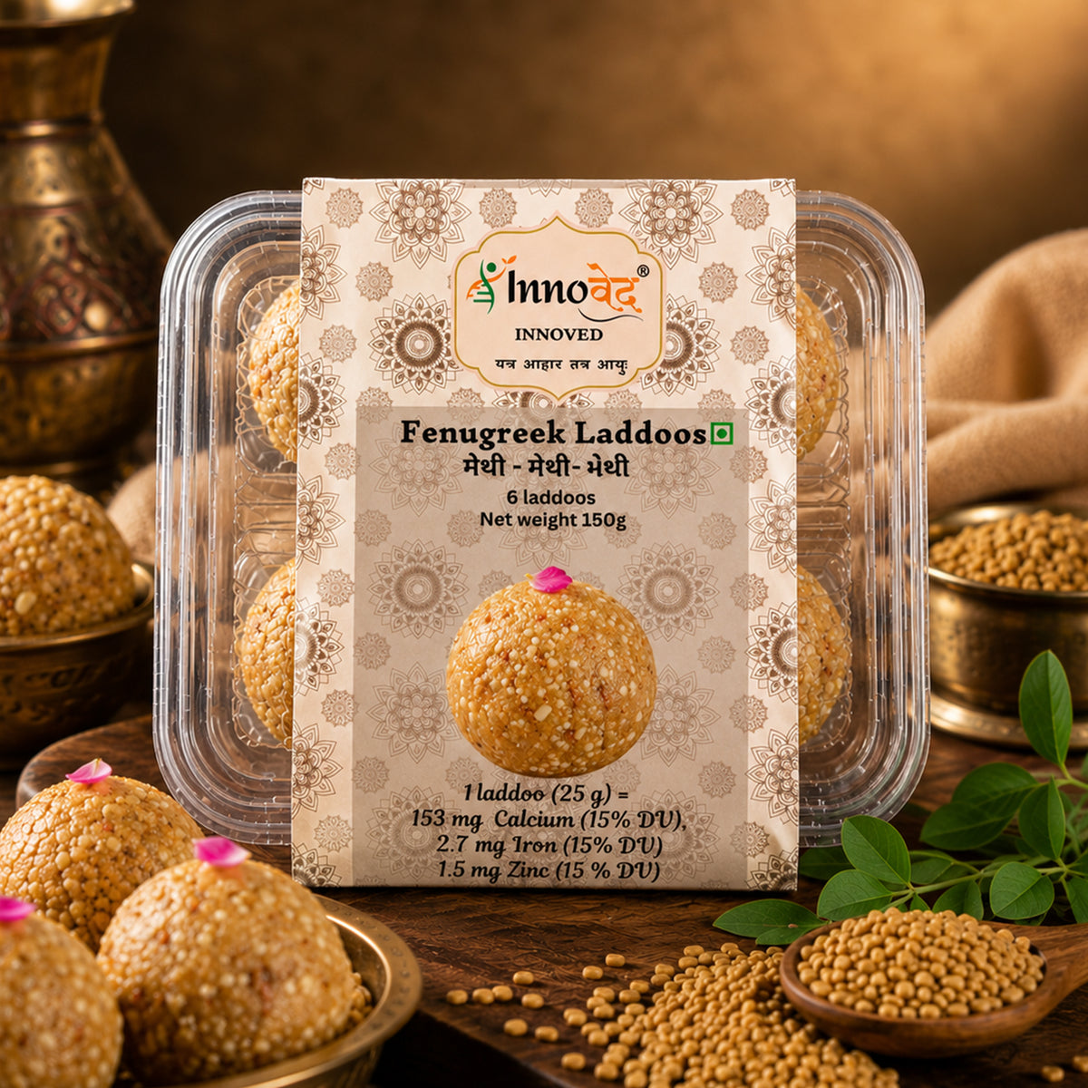 Fenugreek Laddoo (Methi) | Gut Health | FIBER