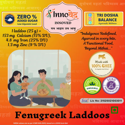 Fenugreek Laddoo (Methi) | 6 pcs per pack