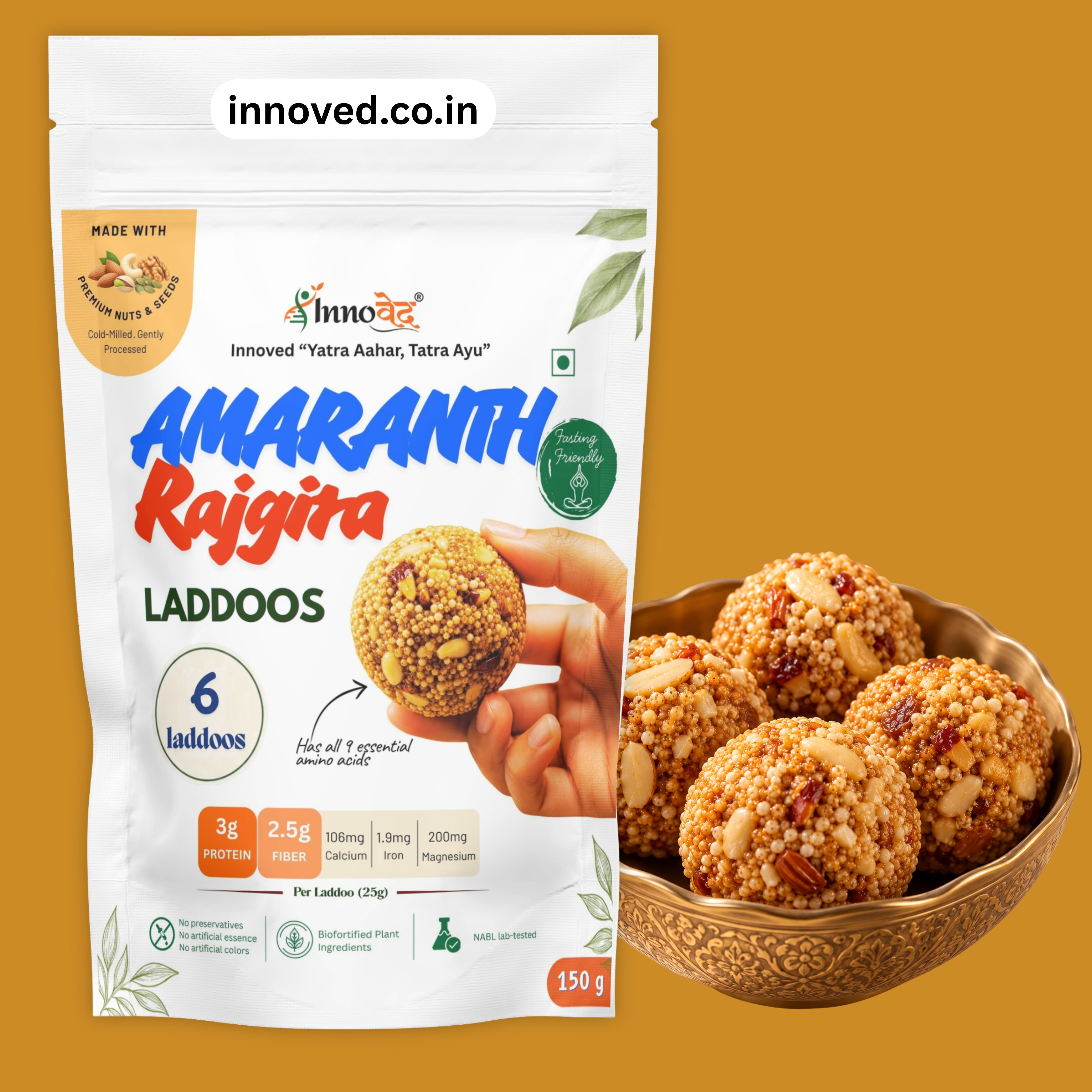 Amaranth (Rajgira) Laddoos | Muscle Health | Protein