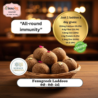 Fenugreek Laddoo (Methi) | 6 pcs per pack