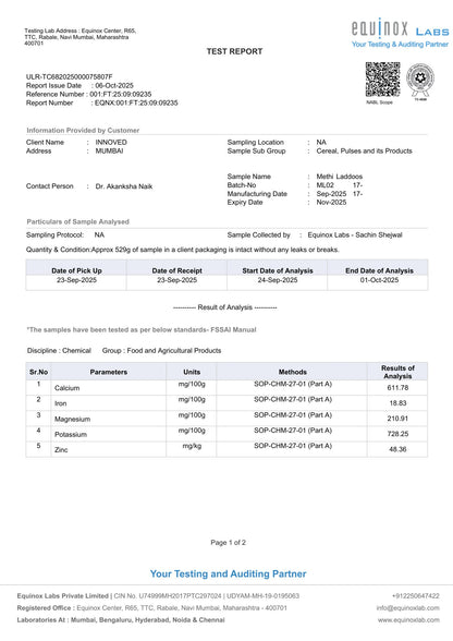 Fenugreek Laddoo (Methi) | 6 pcs per pack