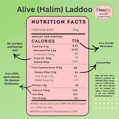 PREMIX | Alive (Halim) Laddoo premix | 120g | Makes 6 laddoos