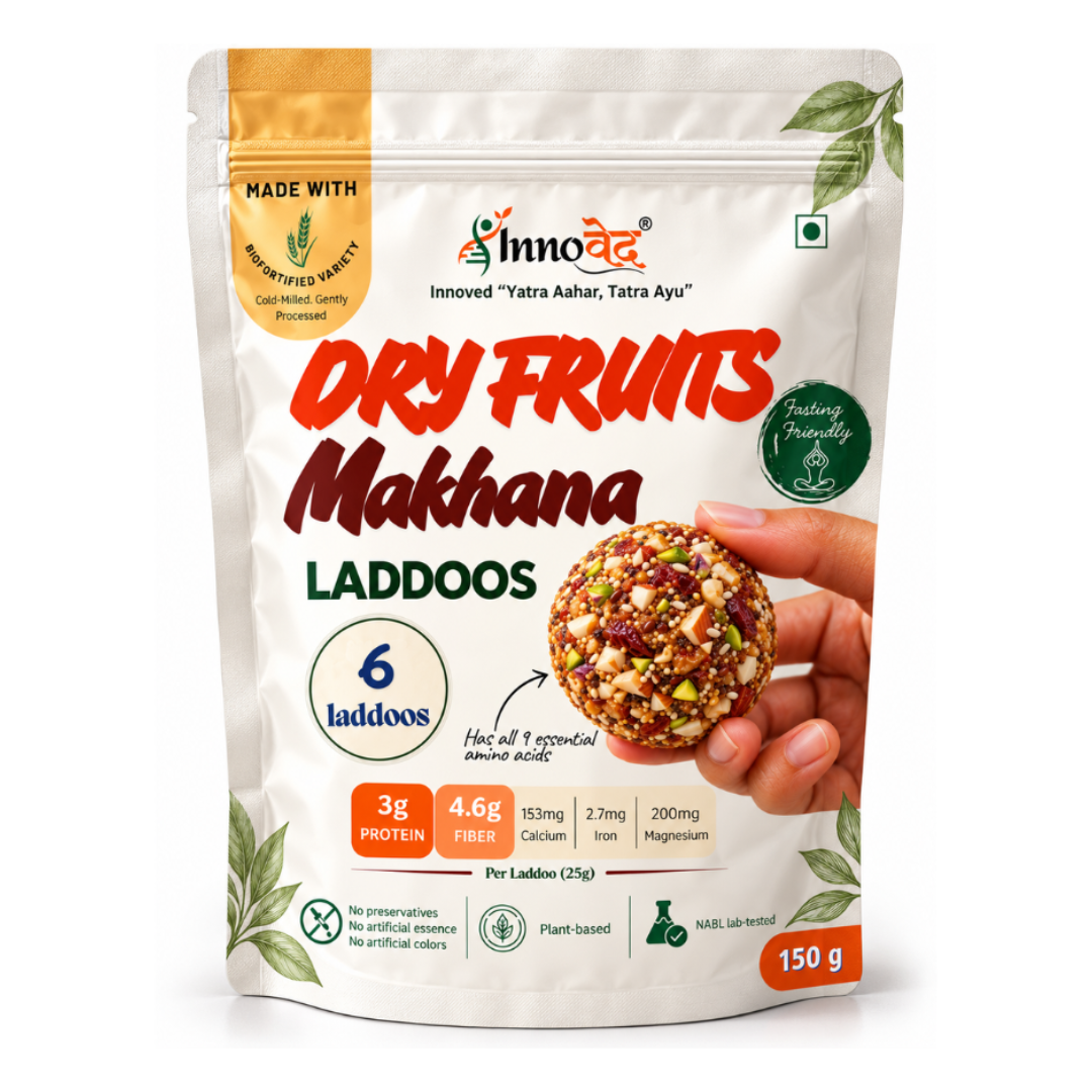 Dry Fruit Makhana Laddoo | Immunity | Zinc  | 150g | 6 laddoos (25g each)