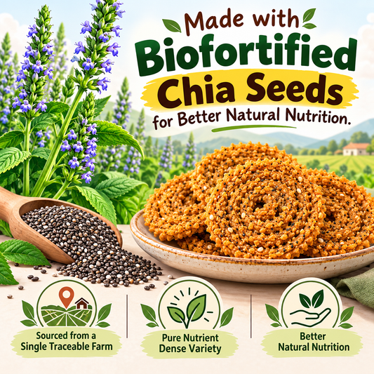Baked Chia Chakli | 100g | 14pcs