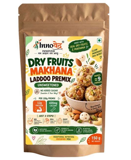 PREMIX | Dry Fruit Makhana Laddoo premix | 150g | Makes 6 laddoos