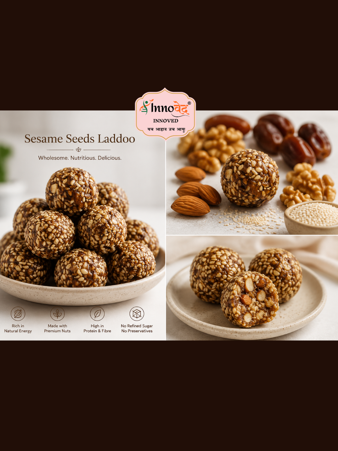 Til Laddoo | Sesame seeds Laddoo | 10 pcs per pack |