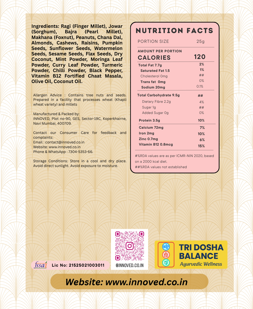 Millets Makhana Chivda | Source of Calcium, Fiber & Vitamin B complex