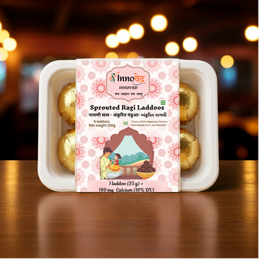 Sprouted Ragi Laddoos | 6 laddoos | 150g pack