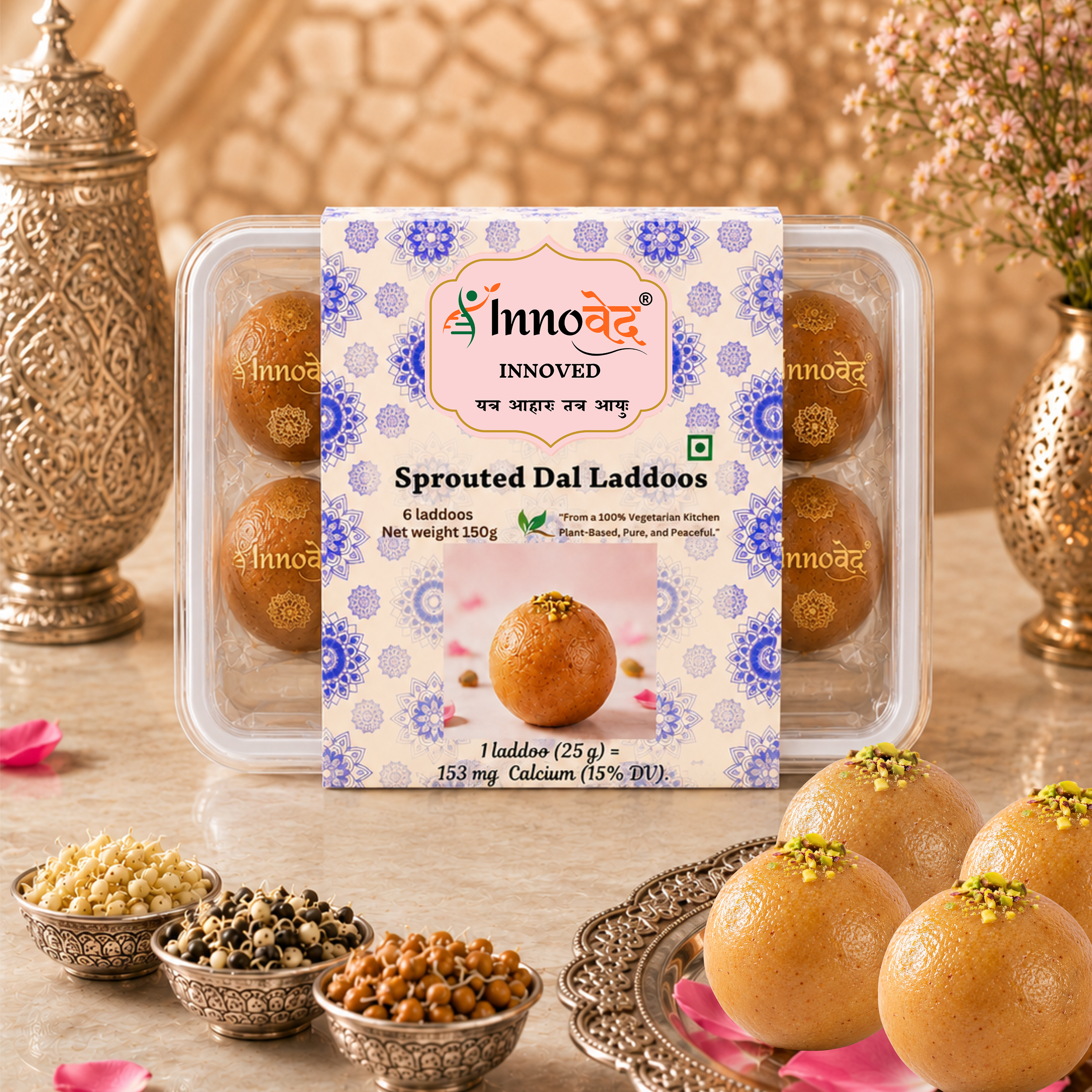 Sprouted Dals Laddoo | Muscle Health | Protein