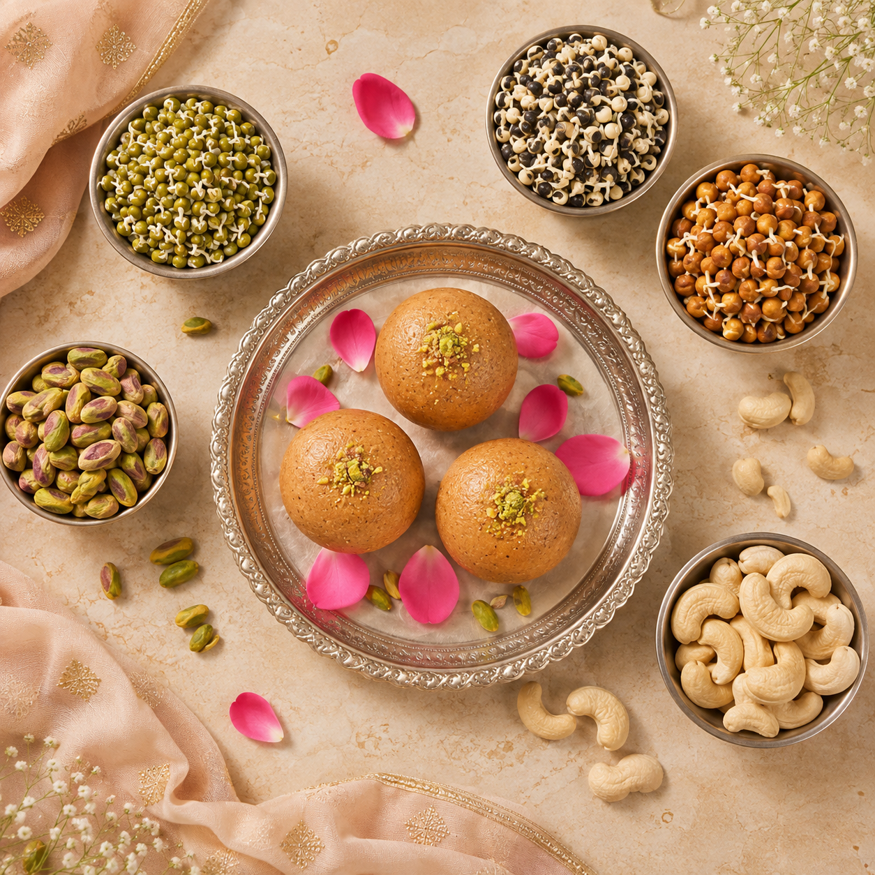 Sprouted Dals Laddoo | Muscle Health | Protein